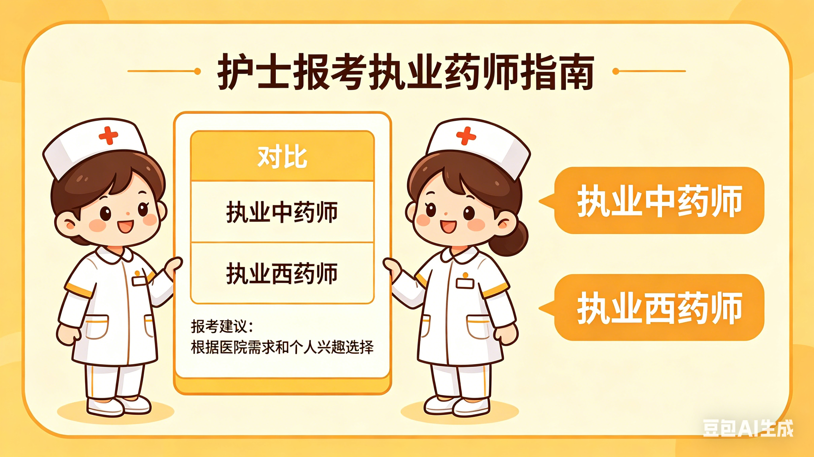 护士报考执业西药师还是执业中药师