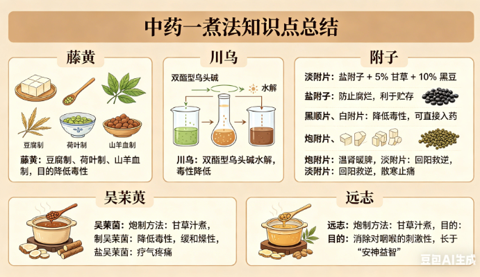 关于执业药师中药一煮法知识点的总结