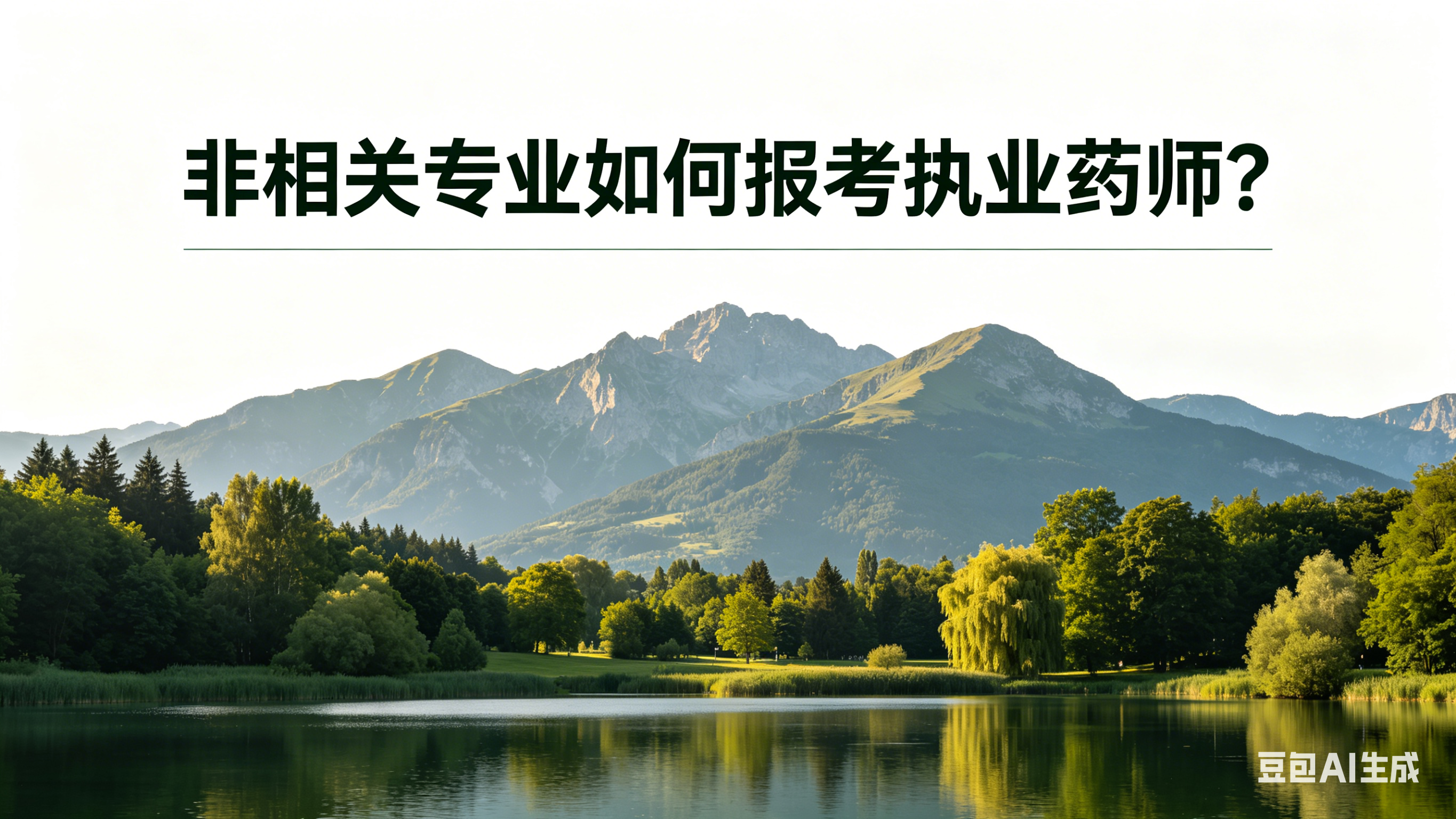 非相关专业如何报考执业药师